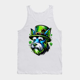 Kerry Blue Terrier in Saint Patrick's Day Celebration Tank Top